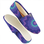 Purple And Blue Kaleidoscope Print Casual Shoes