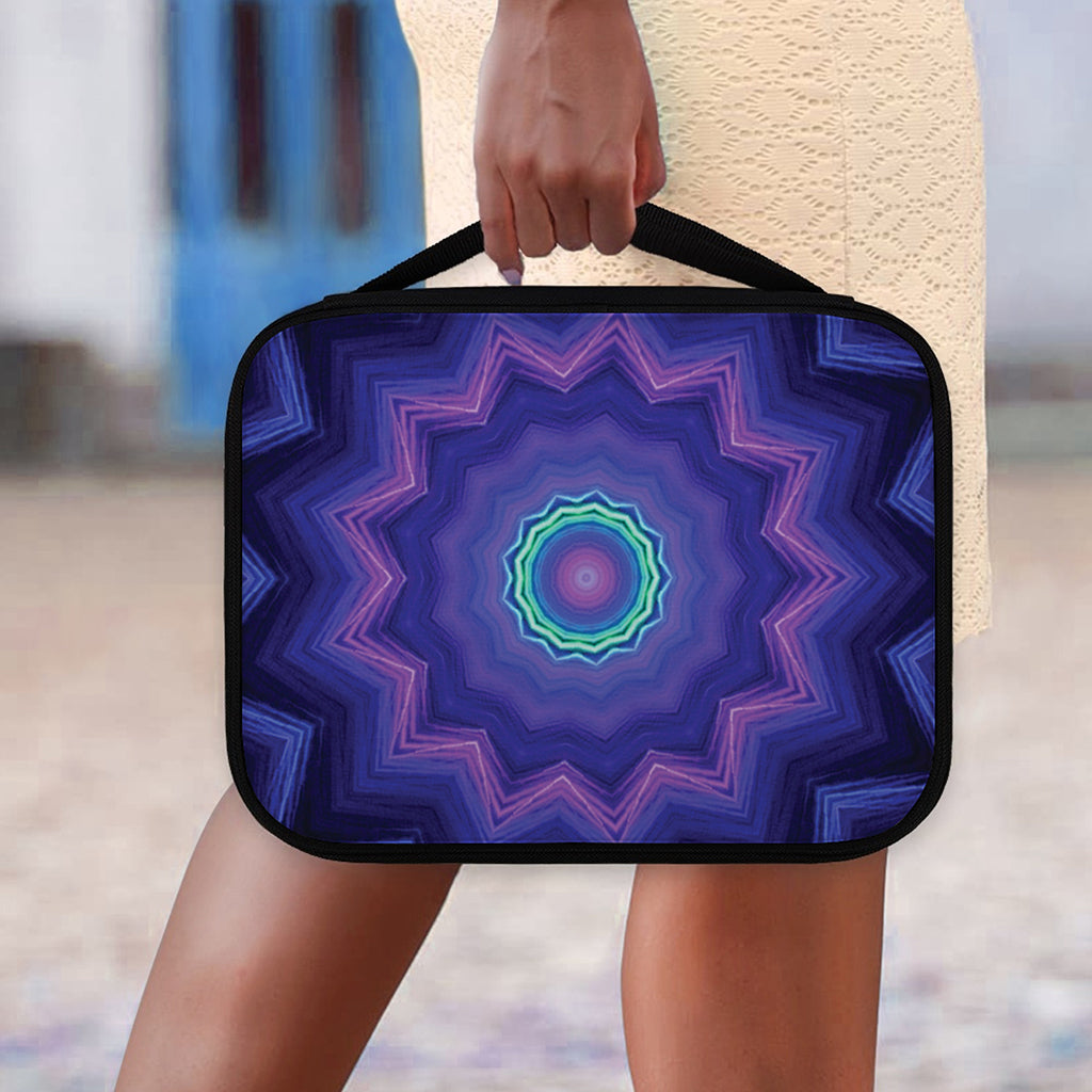 Purple And Blue Kaleidoscope Print Classic Bible Case