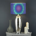 Purple And Blue Kaleidoscope Print Drum Lamp Shade
