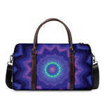 Purple And Blue Kaleidoscope Print Duffle Bag