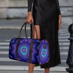 Purple And Blue Kaleidoscope Print Duffle Bag
