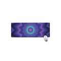 Purple And Blue Kaleidoscope Print Extended Mouse Pad
