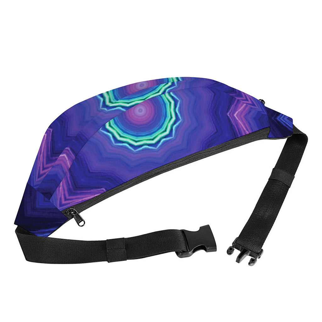 Purple And Blue Kaleidoscope Print Fanny Pack
