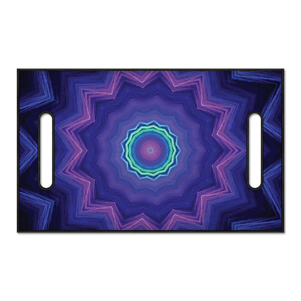 Purple And Blue Kaleidoscope Print Golf Cart Seat Cover