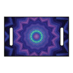 Purple And Blue Kaleidoscope Print Golf Cart Seat Cover