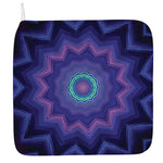 Purple And Blue Kaleidoscope Print Hand Towel