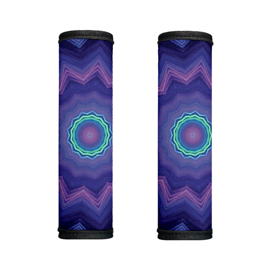 Purple And Blue Kaleidoscope Print Handle Covers