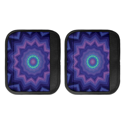 Purple And Blue Kaleidoscope Print Handle Covers