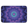 Purple And Blue Kaleidoscope Print Indoor Door Mat