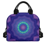Purple And Blue Kaleidoscope Print Insulated Lunch Bag