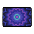 Purple And Blue Kaleidoscope Print Kitchen Mat