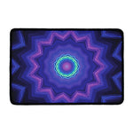 Purple And Blue Kaleidoscope Print Kitchen Mat