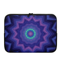 Purple And Blue Kaleidoscope Print Laptop Sleeve