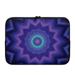 Purple And Blue Kaleidoscope Print Laptop Sleeve