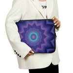 Purple And Blue Kaleidoscope Print Laptop Sleeve