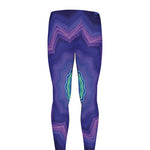 Purple And Blue Kaleidoscope Print Men's leggings