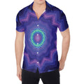 Purple And Blue Kaleidoscope Print Men's Shirt