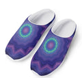 Purple And Blue Kaleidoscope Print Mesh Casual Shoes