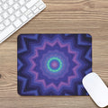 Purple And Blue Kaleidoscope Print Mouse Pad