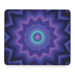 Purple And Blue Kaleidoscope Print Mouse Pad