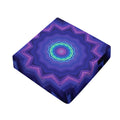 Purple And Blue Kaleidoscope Print Outdoor Seat Cushion Cover
