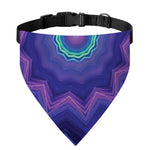 Purple And Blue Kaleidoscope Print Over The Collar Dog Bandana
