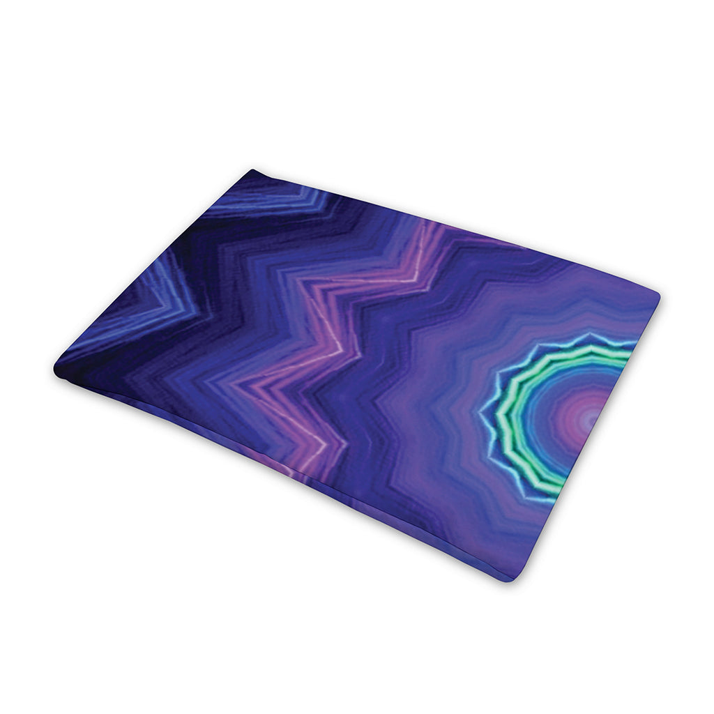 Purple And Blue Kaleidoscope Print Pet Cooling Mat Cover