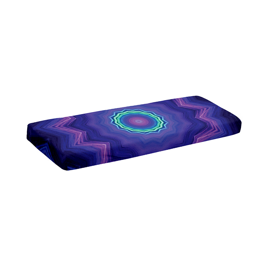Purple And Blue Kaleidoscope Print Piano Keyboard Cover