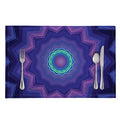 Purple And Blue Kaleidoscope Print Placemat