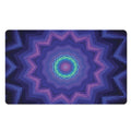Purple And Blue Kaleidoscope Print Polyester Doormat