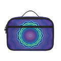 Purple And Blue Kaleidoscope Print Portable Lunch Bag
