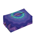 Purple And Blue Kaleidoscope Print Rectangle Tissue Box Cover