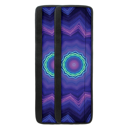 Purple And Blue Kaleidoscope Print Refrigerator Handle Covers