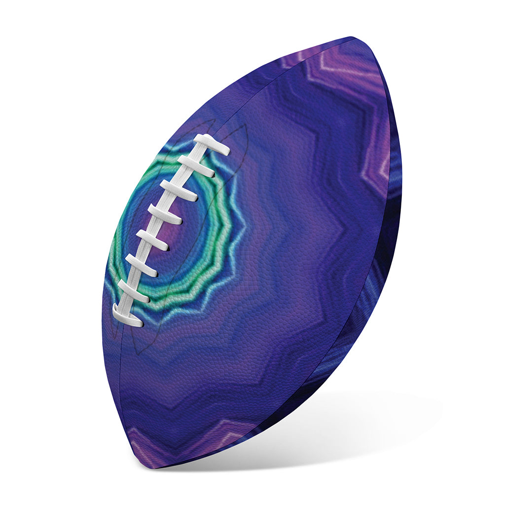 Purple And Blue Kaleidoscope Print Rugby Ball