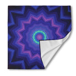 Purple And Blue Kaleidoscope Print Silk Bandana