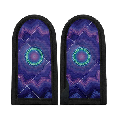 Purple And Blue Kaleidoscope Print Skillet Handle Cover