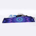 Purple And Blue Kaleidoscope Print Sports Towel