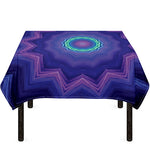 Purple And Blue Kaleidoscope Print Tablecloth