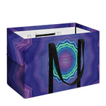 Purple And Blue Kaleidoscope Print Utility Tote Bag