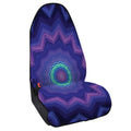 Purple And Blue Kaleidoscope Print Waterproof Car Seat Cover