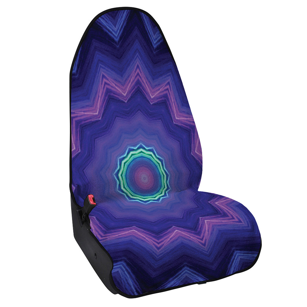 Purple And Blue Kaleidoscope Print Waterproof Car Seat Cover