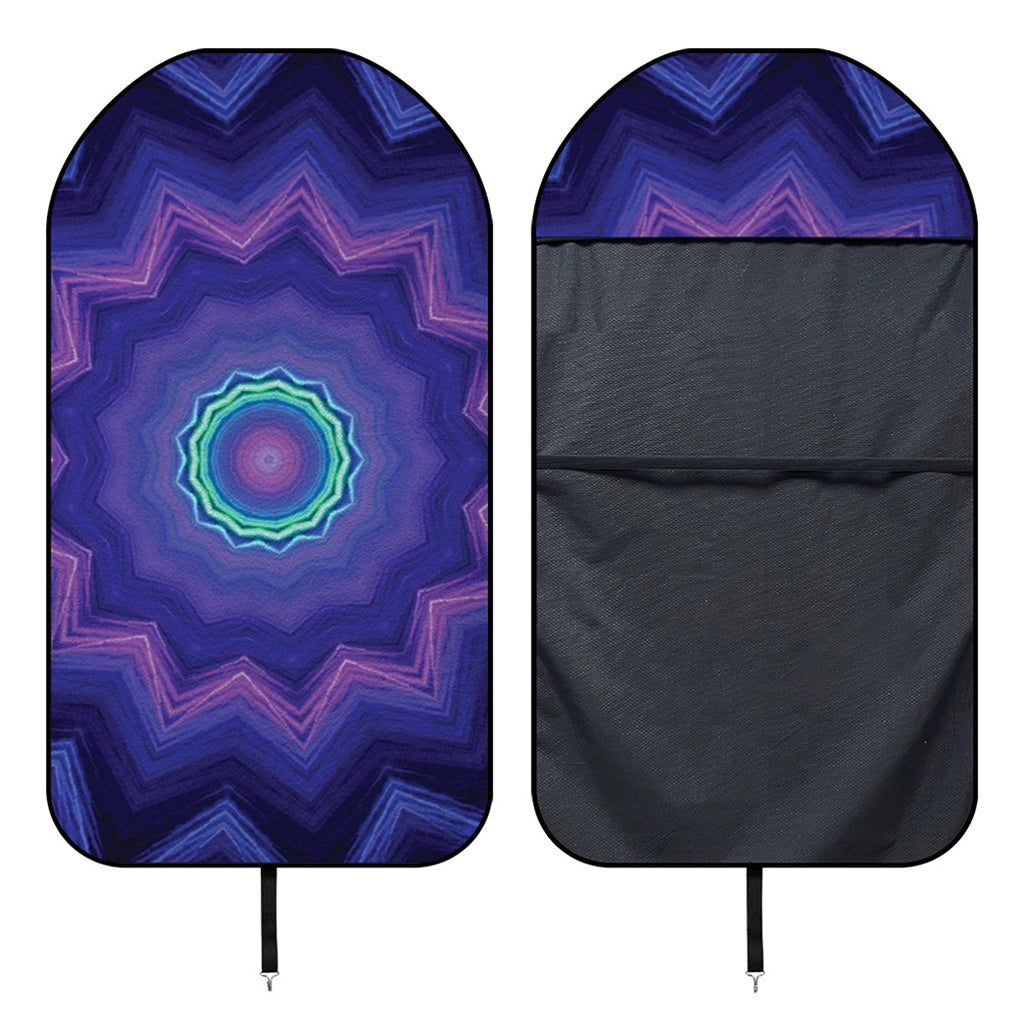 Purple And Blue Kaleidoscope Print Waterproof Car Seat Cover