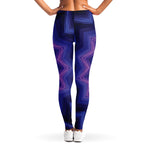 Purple And Blue Kaleidoscope Print Women's Leggings
