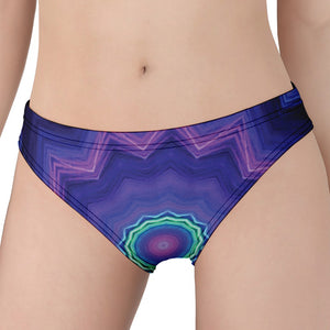 Purple And Blue Kaleidoscope Print Women's Panties