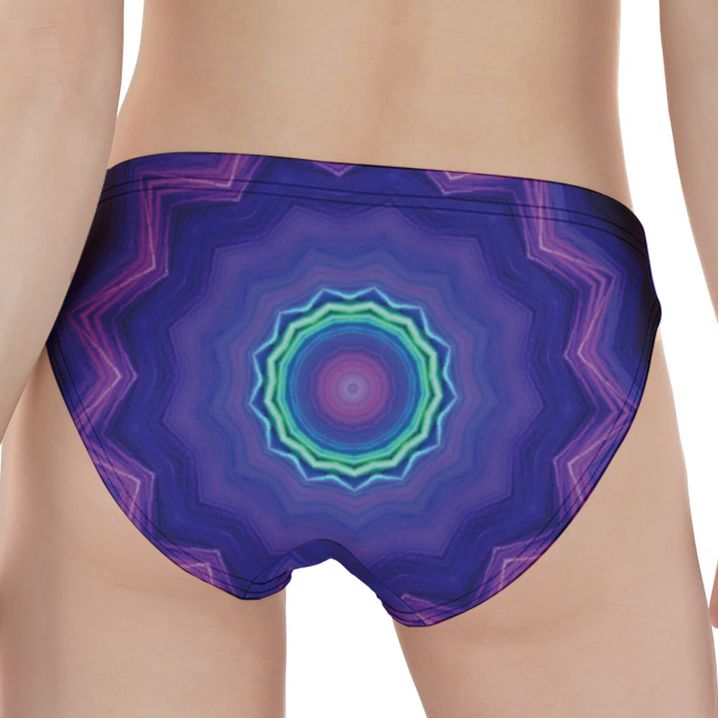 Purple And Blue Kaleidoscope Print Women's Panties