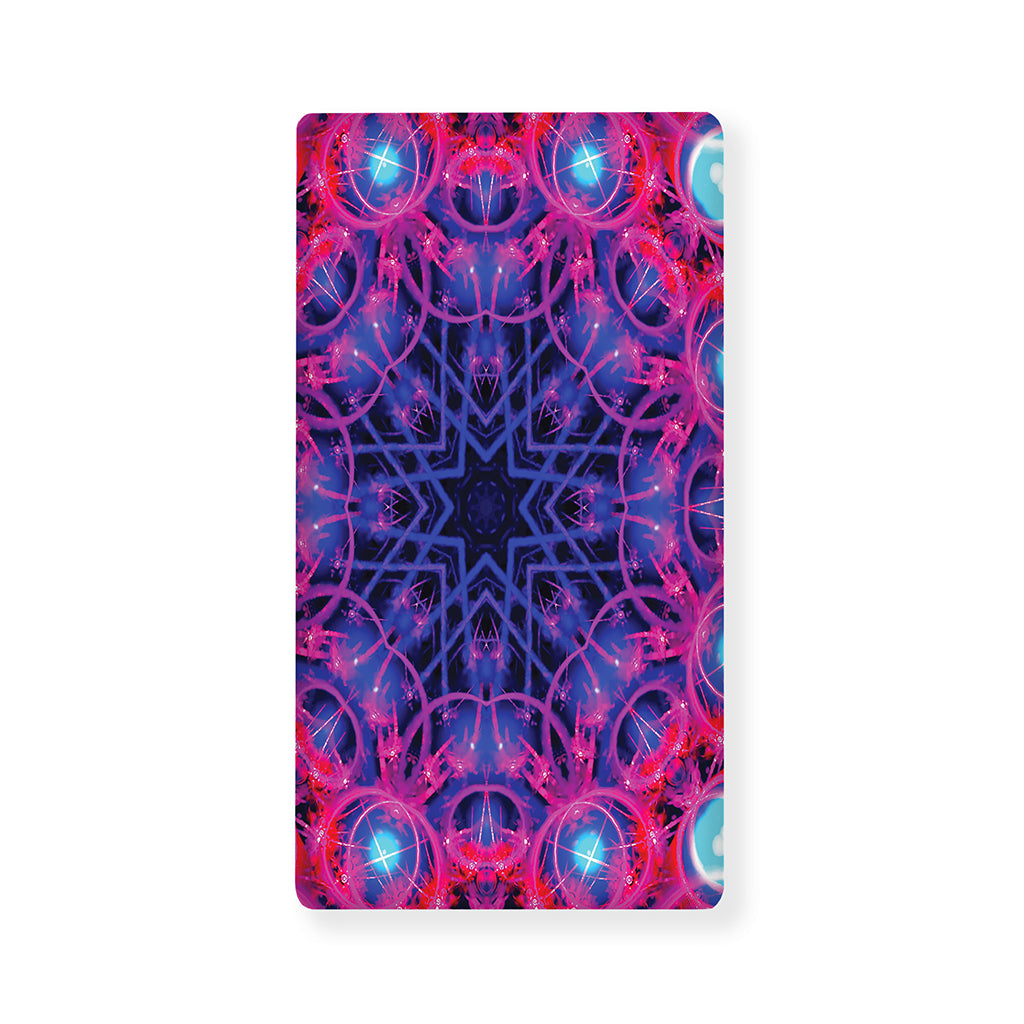 Purple And Blue Light Mandala Print Baby Crib Sheet