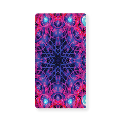 Purple And Blue Light Mandala Print Baby Crib Sheet