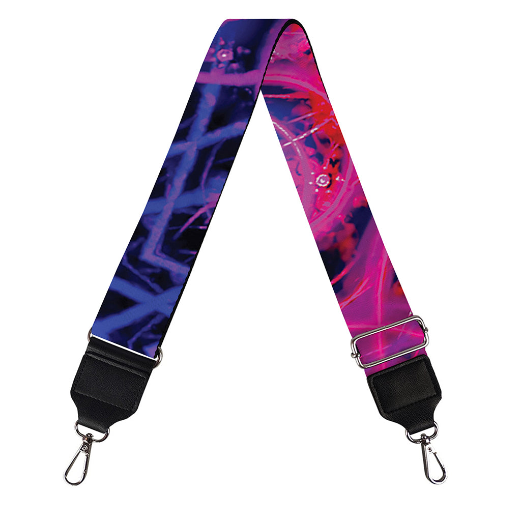 Purple And Blue Light Mandala Print Bag Strap