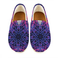 Purple And Blue Light Mandala Print Casual Shoes