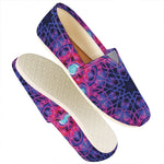 Purple And Blue Light Mandala Print Casual Shoes